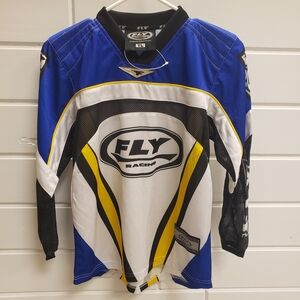 Fly Racing Kids Blue and White Jersey